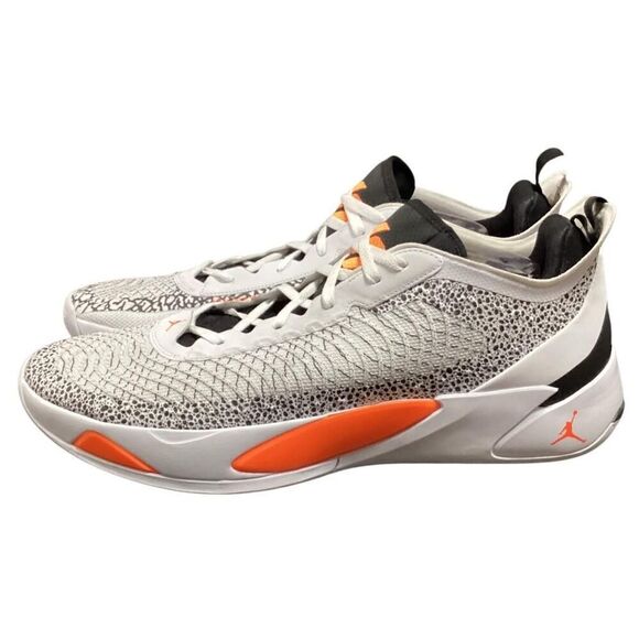 Nike Basketball Sneakers Men 18 White Orange Black Jordan Luka 1 Safari Shoe NEW - Picture 6 of 8